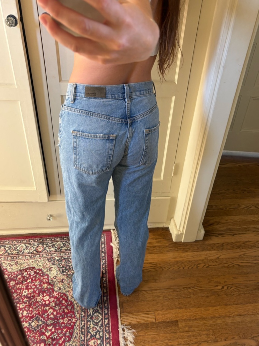 LF Carmar Light Blue High-Rise Straight boyfriend  Jeans vintage